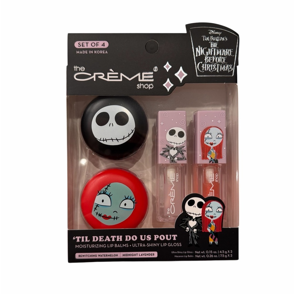 The Crème Shop Nightmare Before Christmas Lip‎ Balm Set